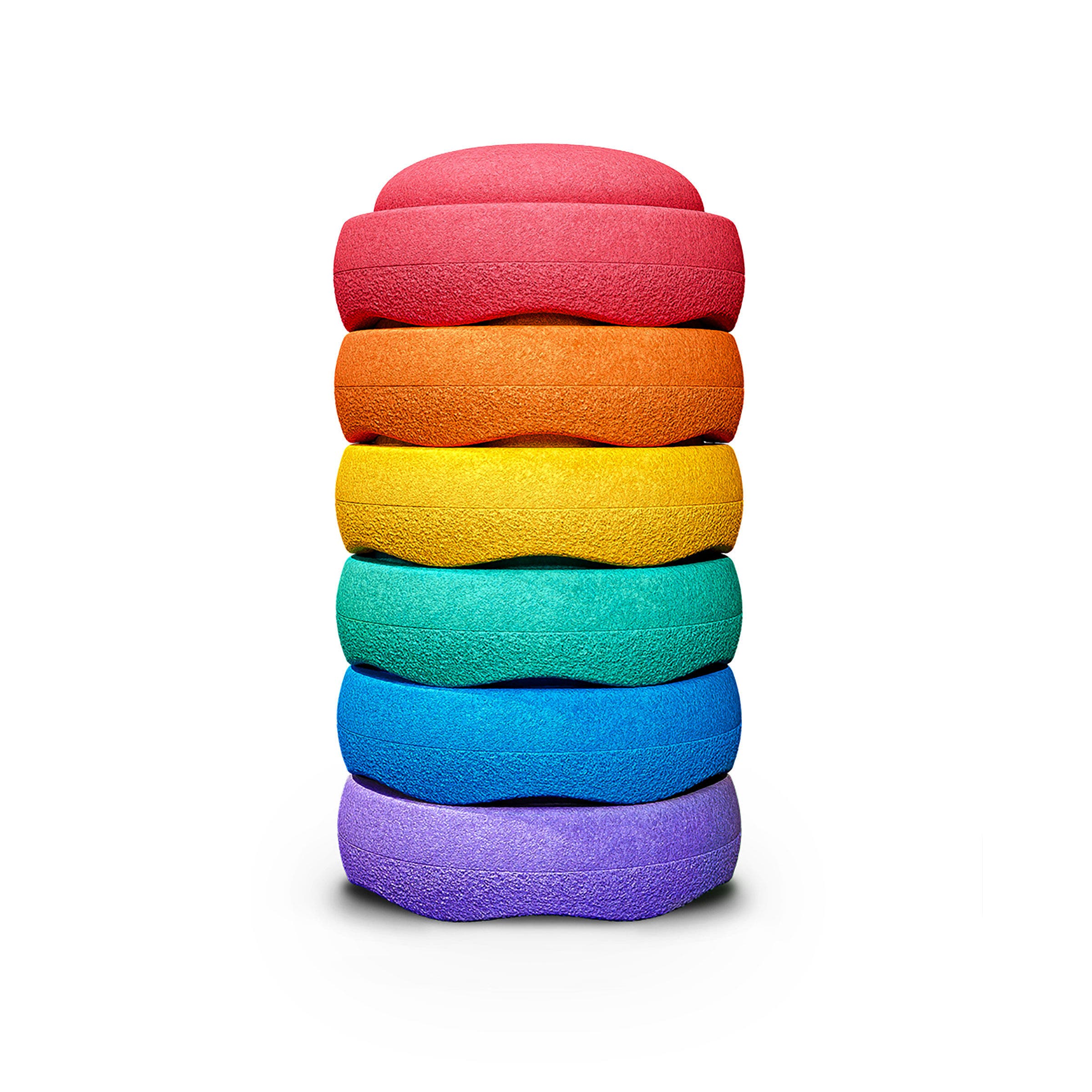 Stapelstein Mini | Regenboog | Set van 6 stuks