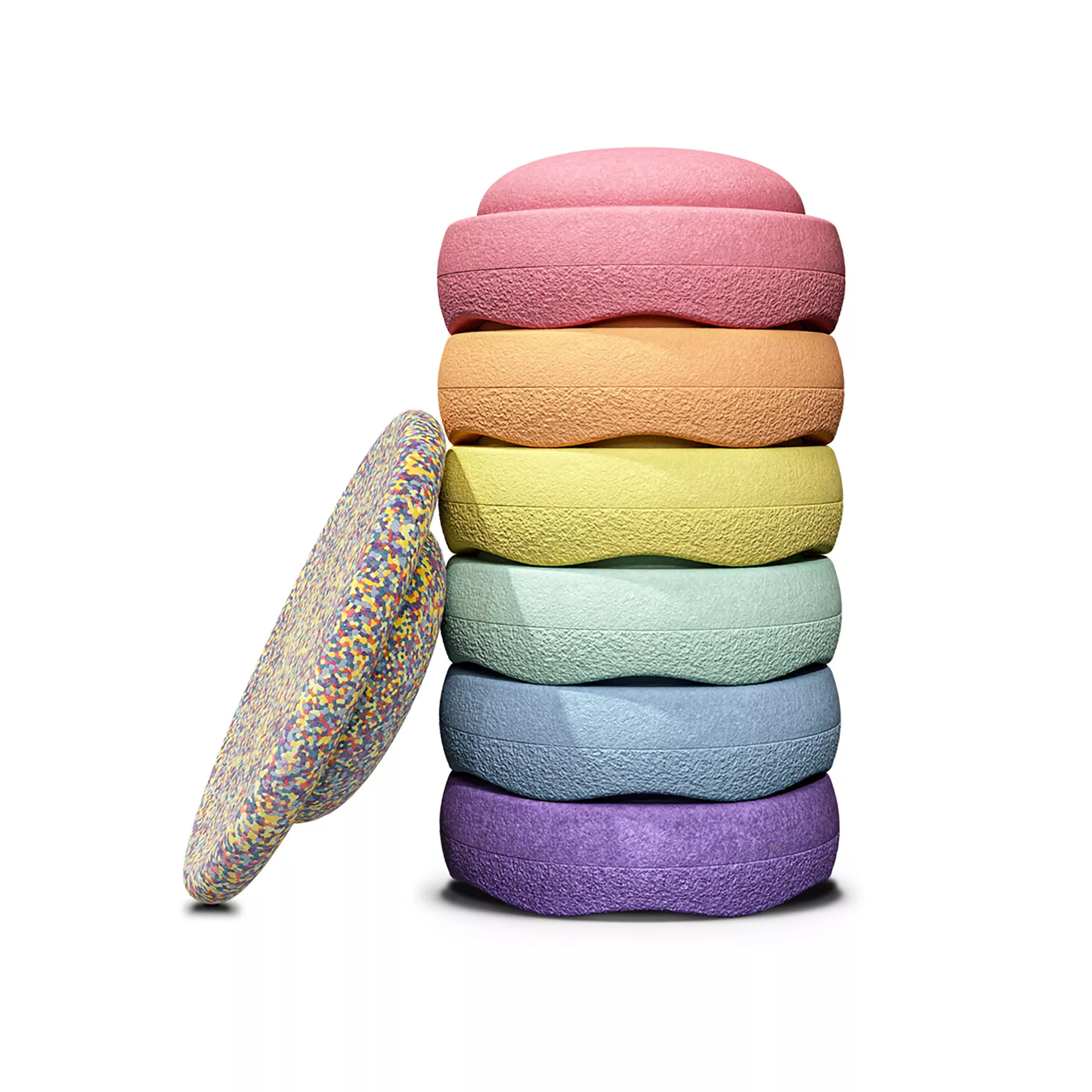 Stapelstein Original met board | Pastel | Set van 7 stuks