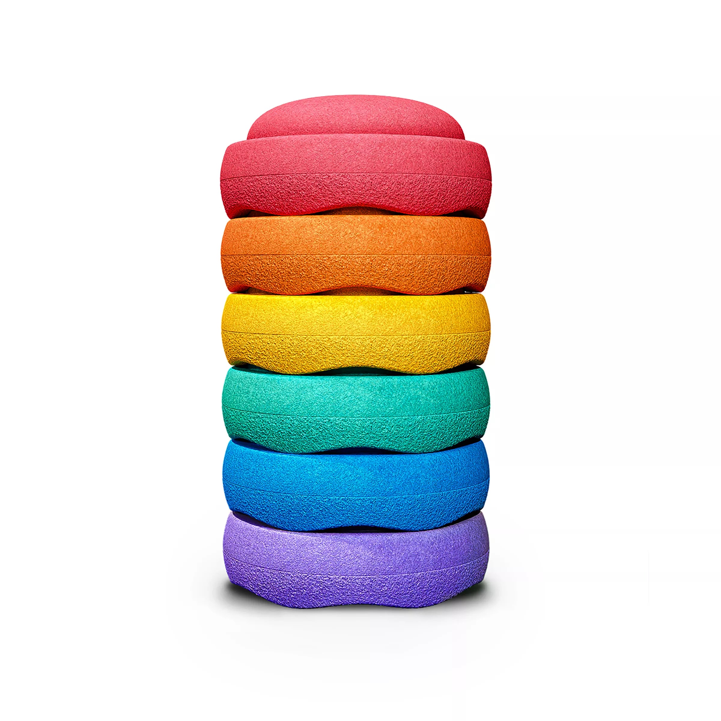 Stapelstein Original | Regenboog | Set van 6 stuks