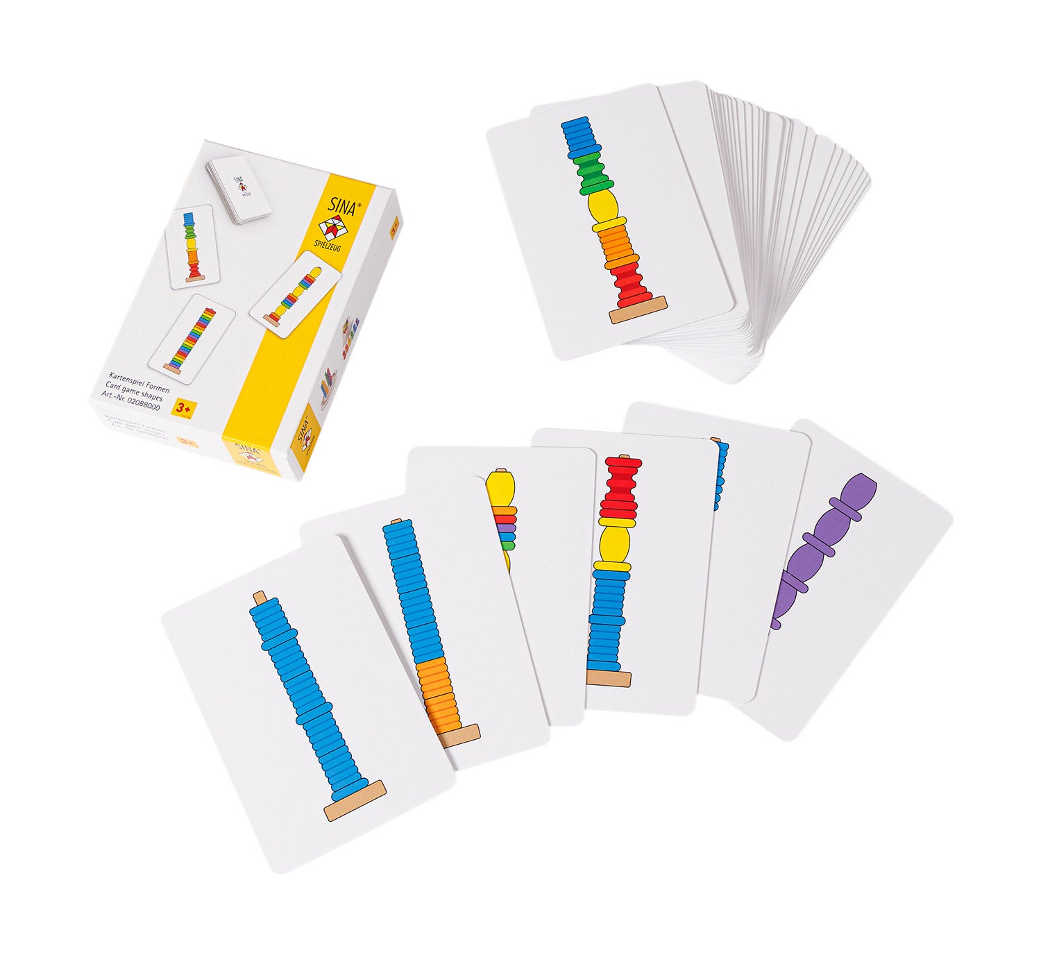 Stapeltorens voorbeeldkaarten | 36 stuks