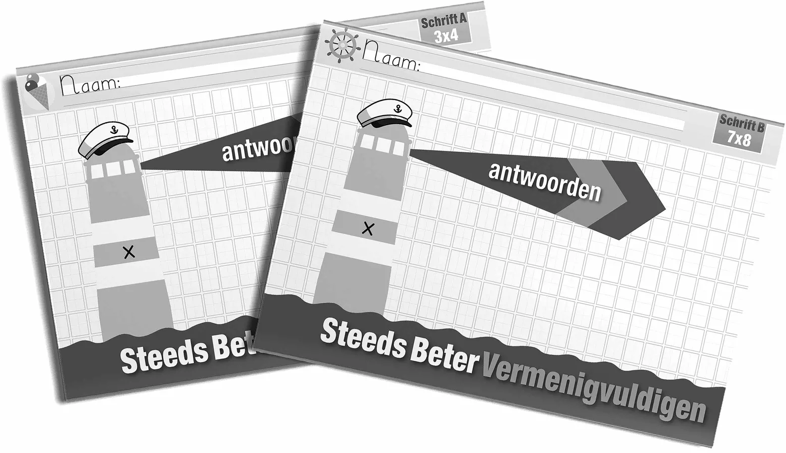 Steeds beter vermenigvuldigen - Antwoordenboek 3x4 en 7x8