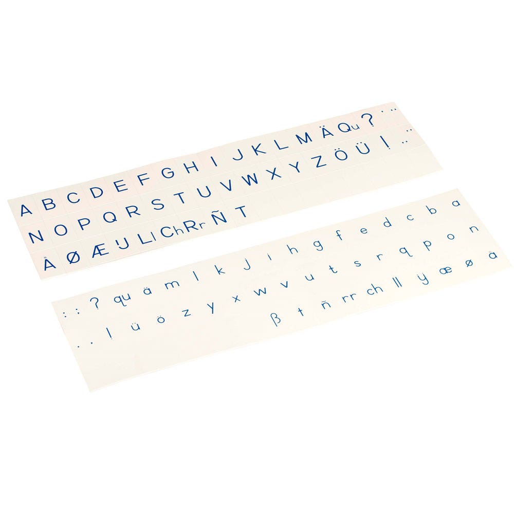 Stempelletters: blokschrift