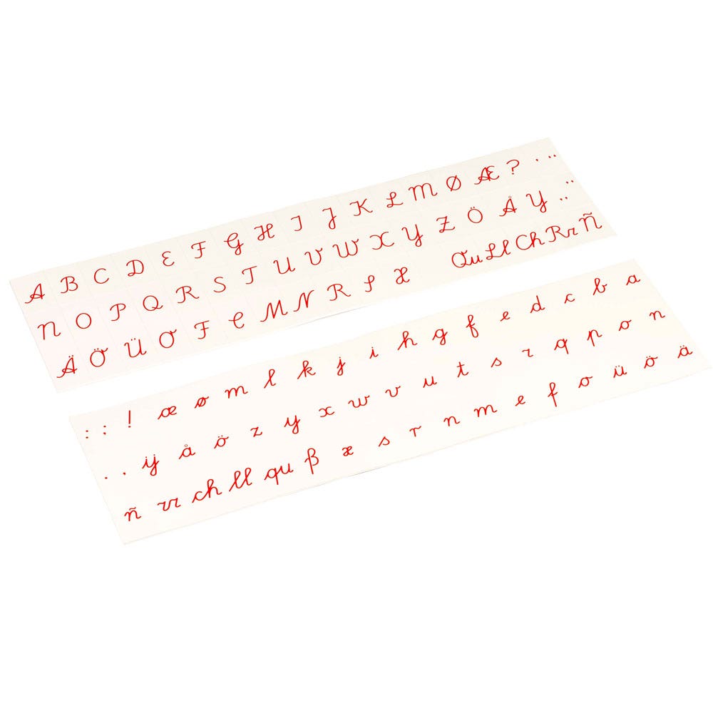 Stempelletters: schrijfschrift
