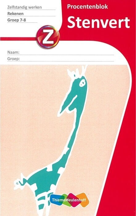 Stenvertblok - Stenvertblok rekenen Procenten