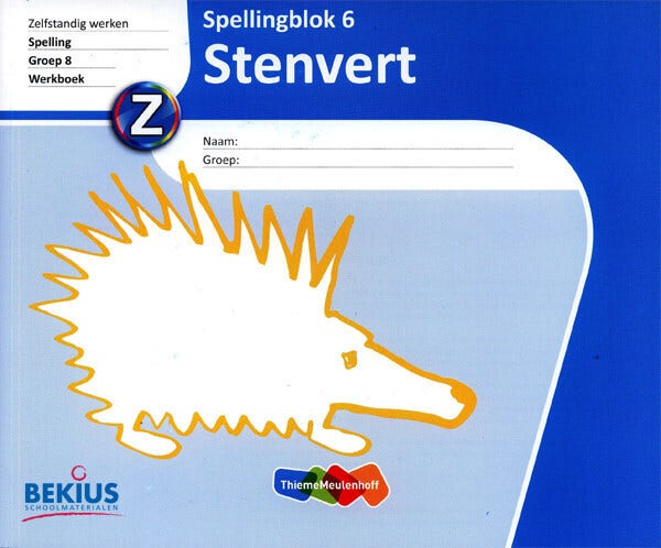 Stenvert taalblok spelling 6 Groep 8 5 ex