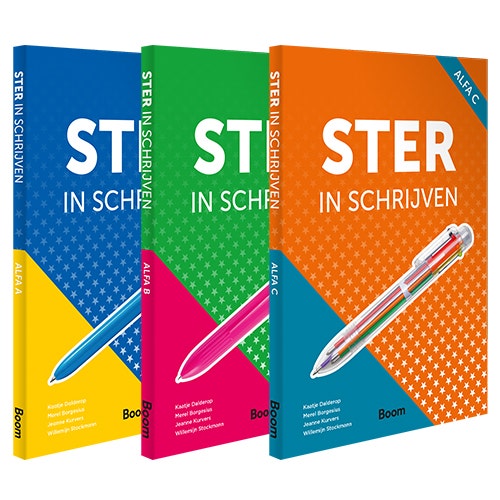 Ster in schrijven - Alfa A - B - C