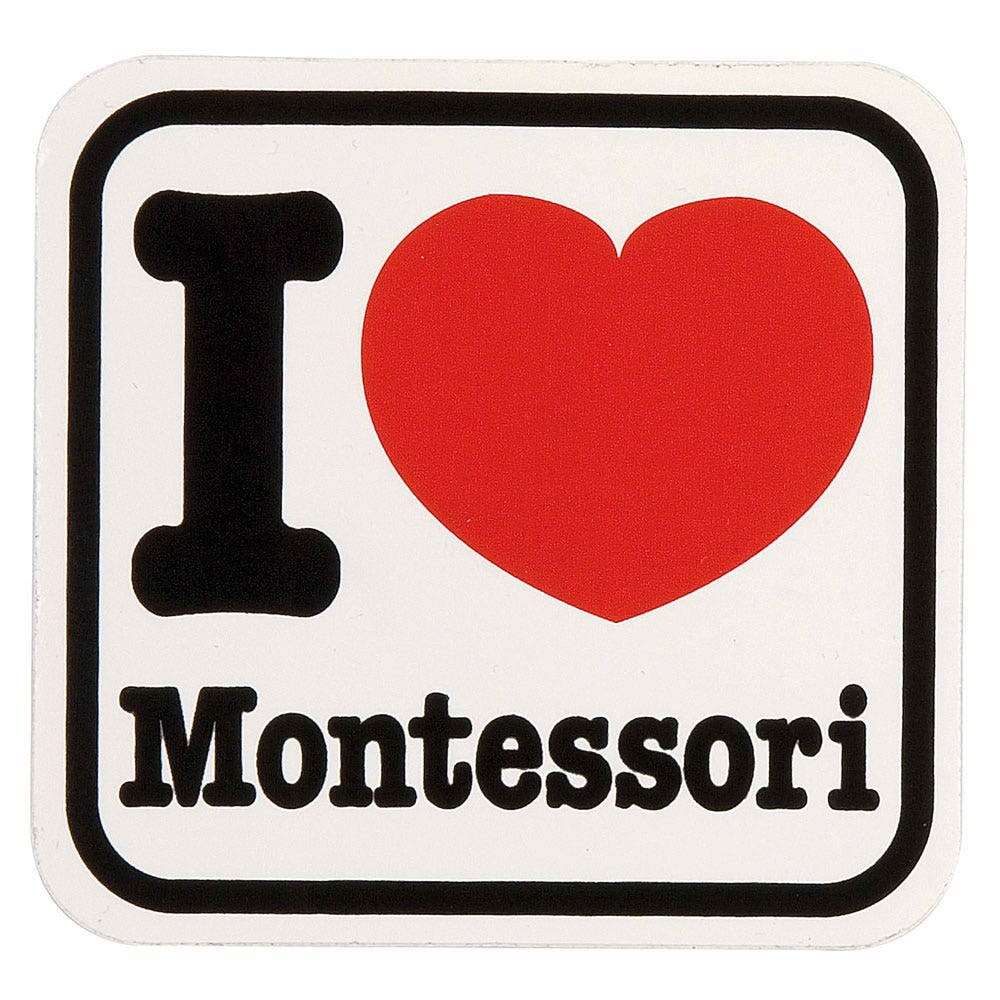 Sticker: I Love Montessori