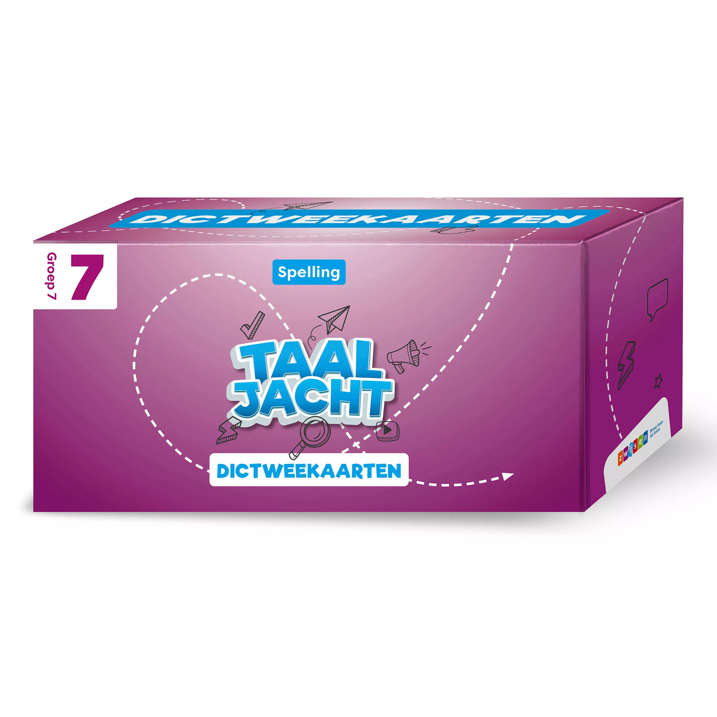 Taaljacht | Spelling en Grammatica | Groep 7 | Dictweekaarten blok 1-8