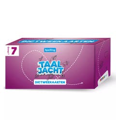Taaljacht | Spelling en Grammatica | Groep 7 | Dictweekaarten blok 1-8