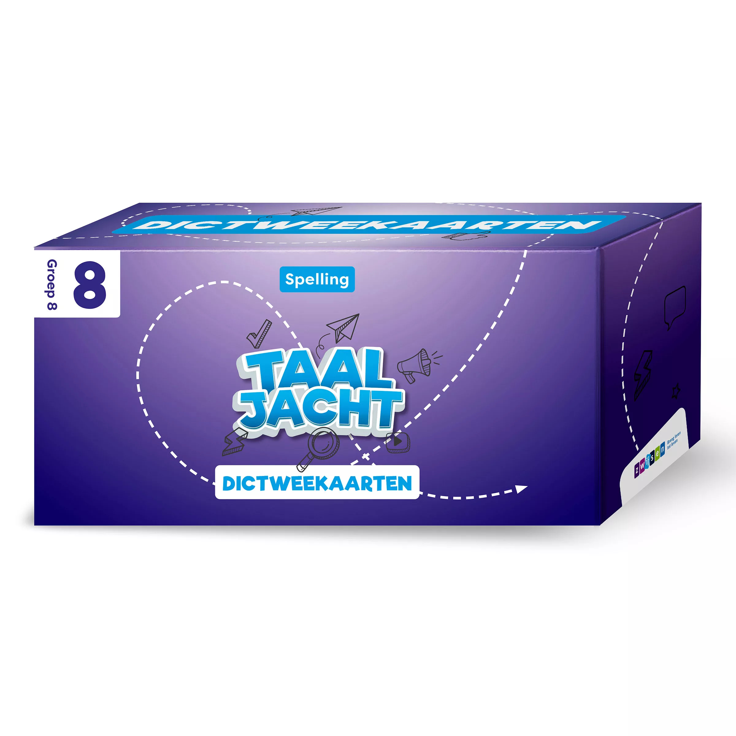Taaljacht | Spelling en Grammatica | Groep 8 | Dictweekaarten blok 1-8