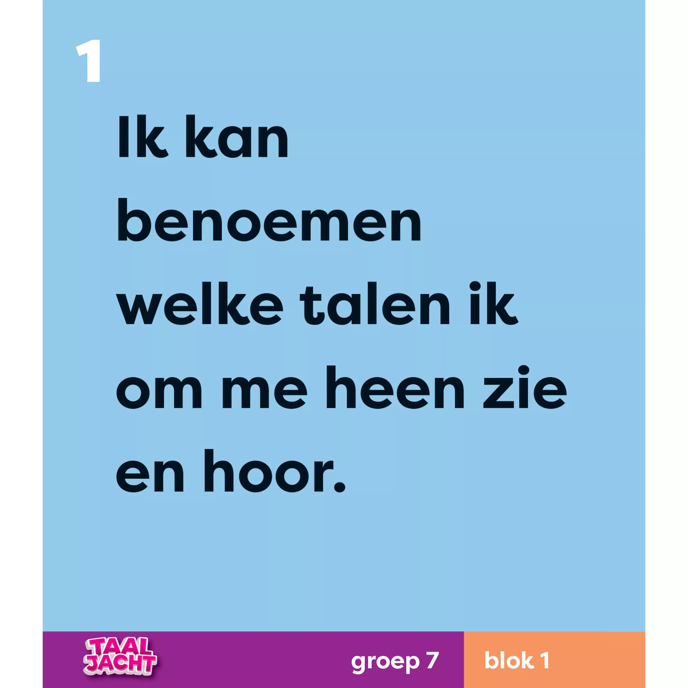 Taaljacht | Taal | Groep 7 | Doelmagneten blok 1-8