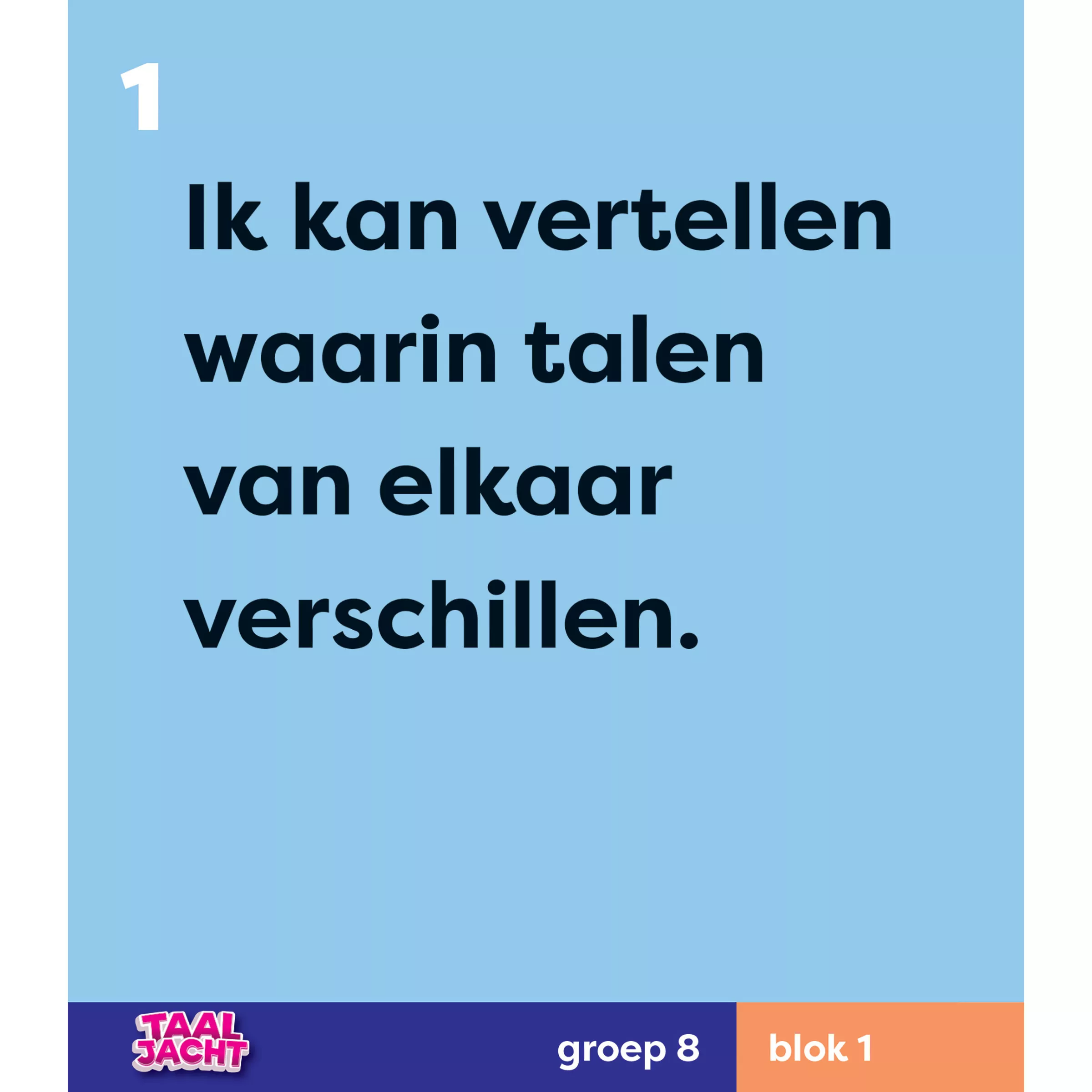 Taaljacht | Taal | Groep 8 | Doelmagneten blok 1-8