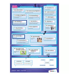 Taaljacht | Taal | Groep 8 | Woordposters blok 1-8