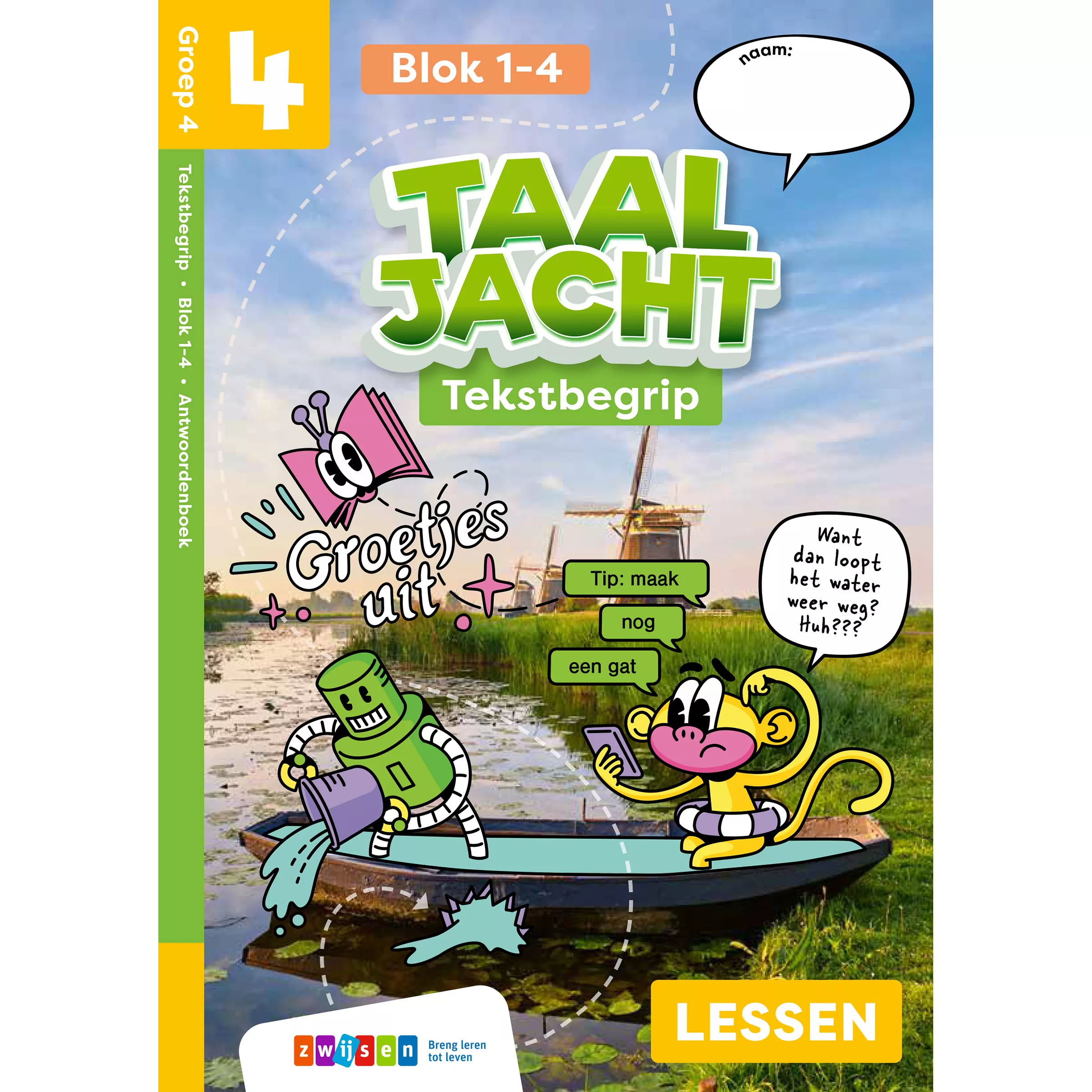 Taaljacht | Tekstbegrip | Groep 4 | Antwoordboek blok 1-4