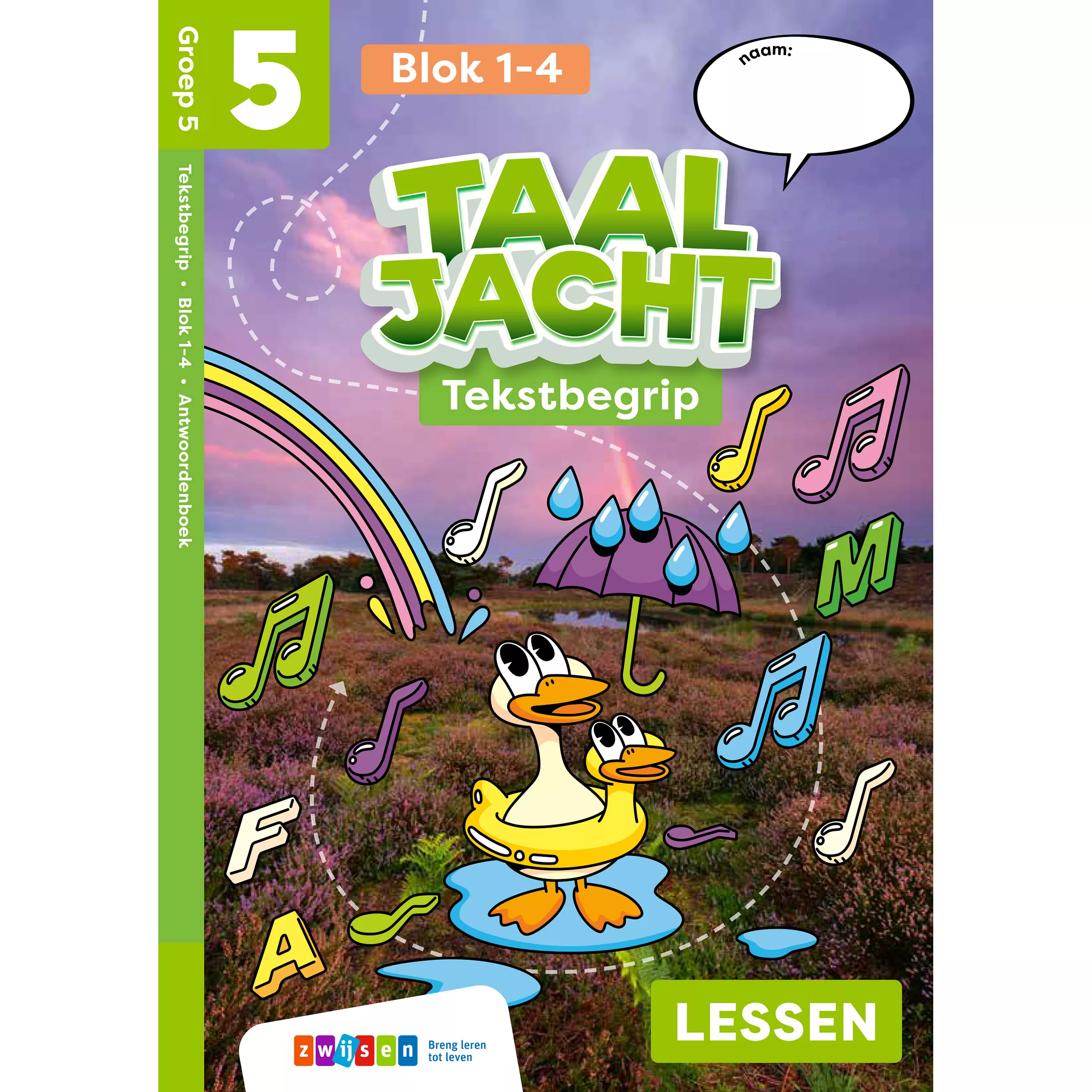 Taaljacht | Tekstbegrip | Groep 5 | Antwoordboek blok 1-4