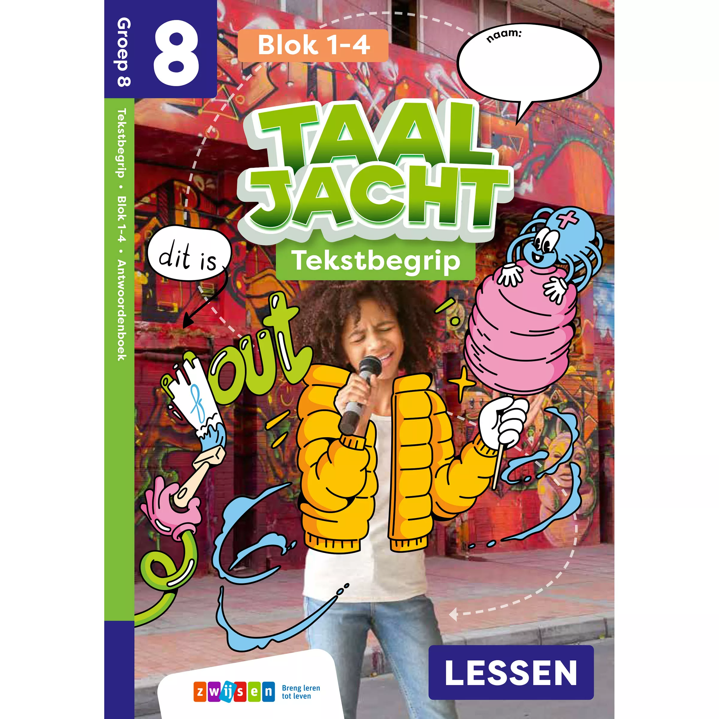 Taaljacht | Tekstbegrip | Groep 8 | Antwoordboek blok 1-4