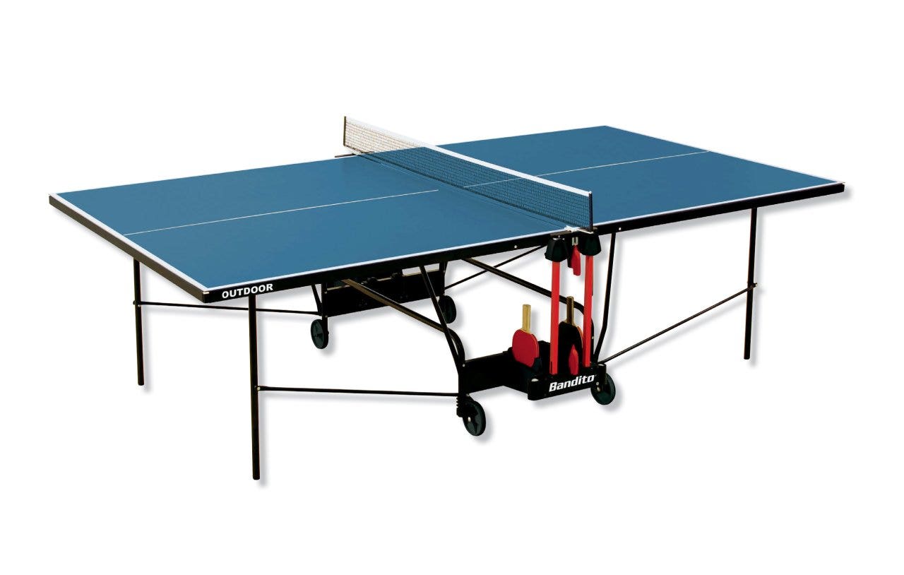 Tafeltennistafel op wielen | Outdoor | Opvouwbaar