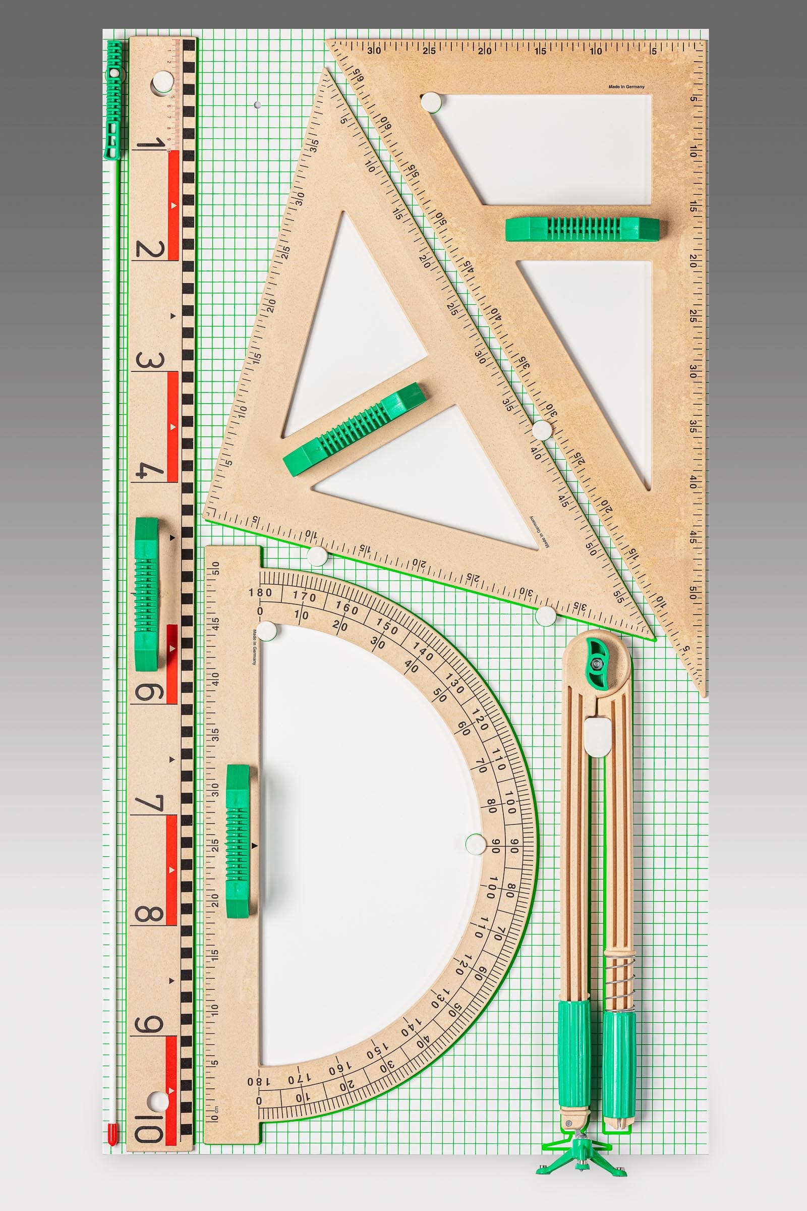 Tekenset | 6 delig | Magnetisch | RE-Wood