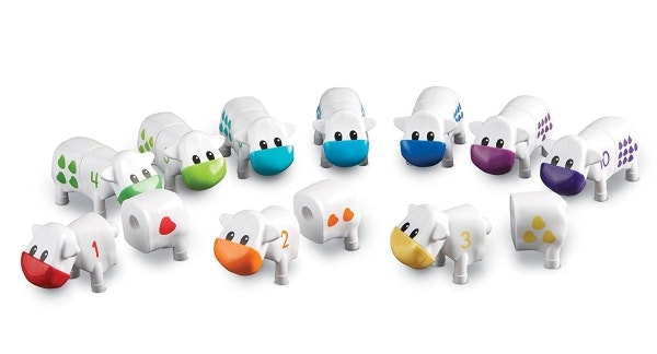 Tellen met dieren - Koeien (set van 10)