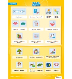 Taaljacht - Groep 4 - Spelling en Grammatica - Categorieposter