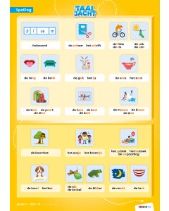 Taaljacht - Groep 4 - Spelling en Grammatica - Categorieposter