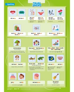 Taaljacht - Groep 5 - Spelling en Grammatica - Categoriekaarten (5 ex.)