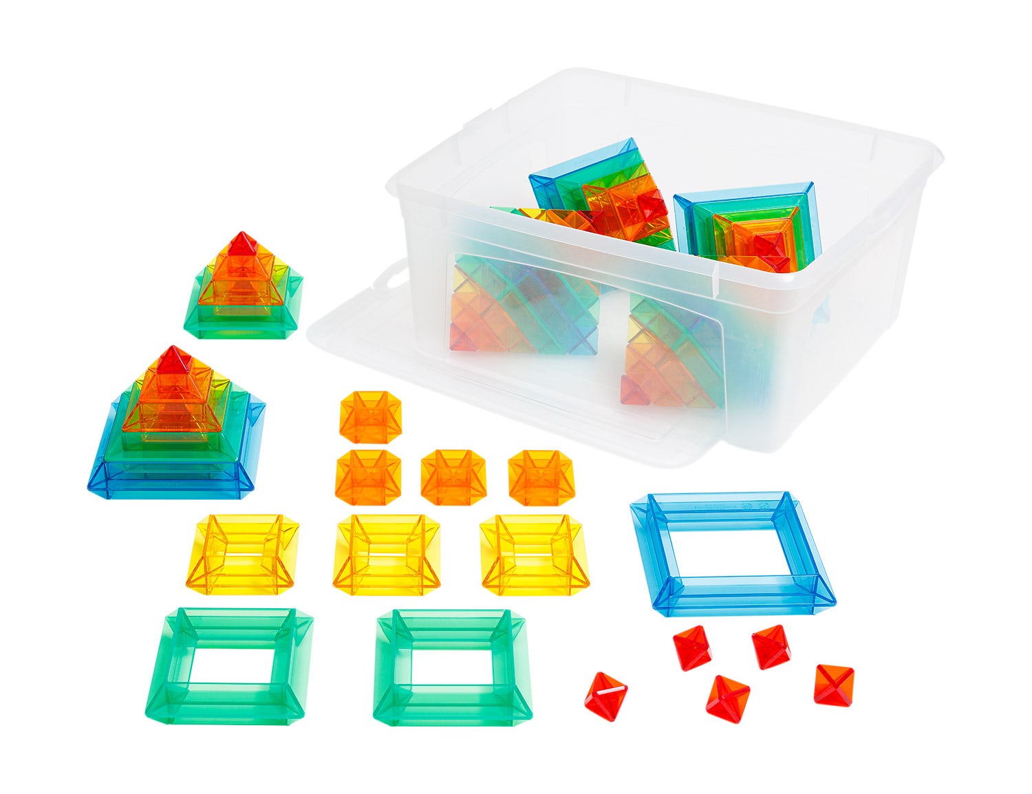 Transparante bouwstenen | Sakkaro | Set van 1