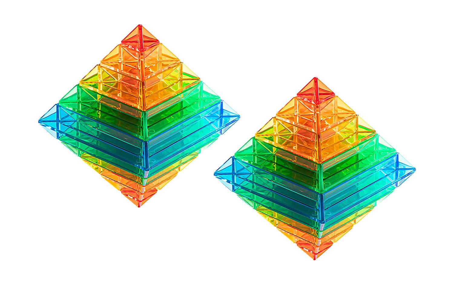 Transparante bouwstenen | Sakkaro | Set van 6