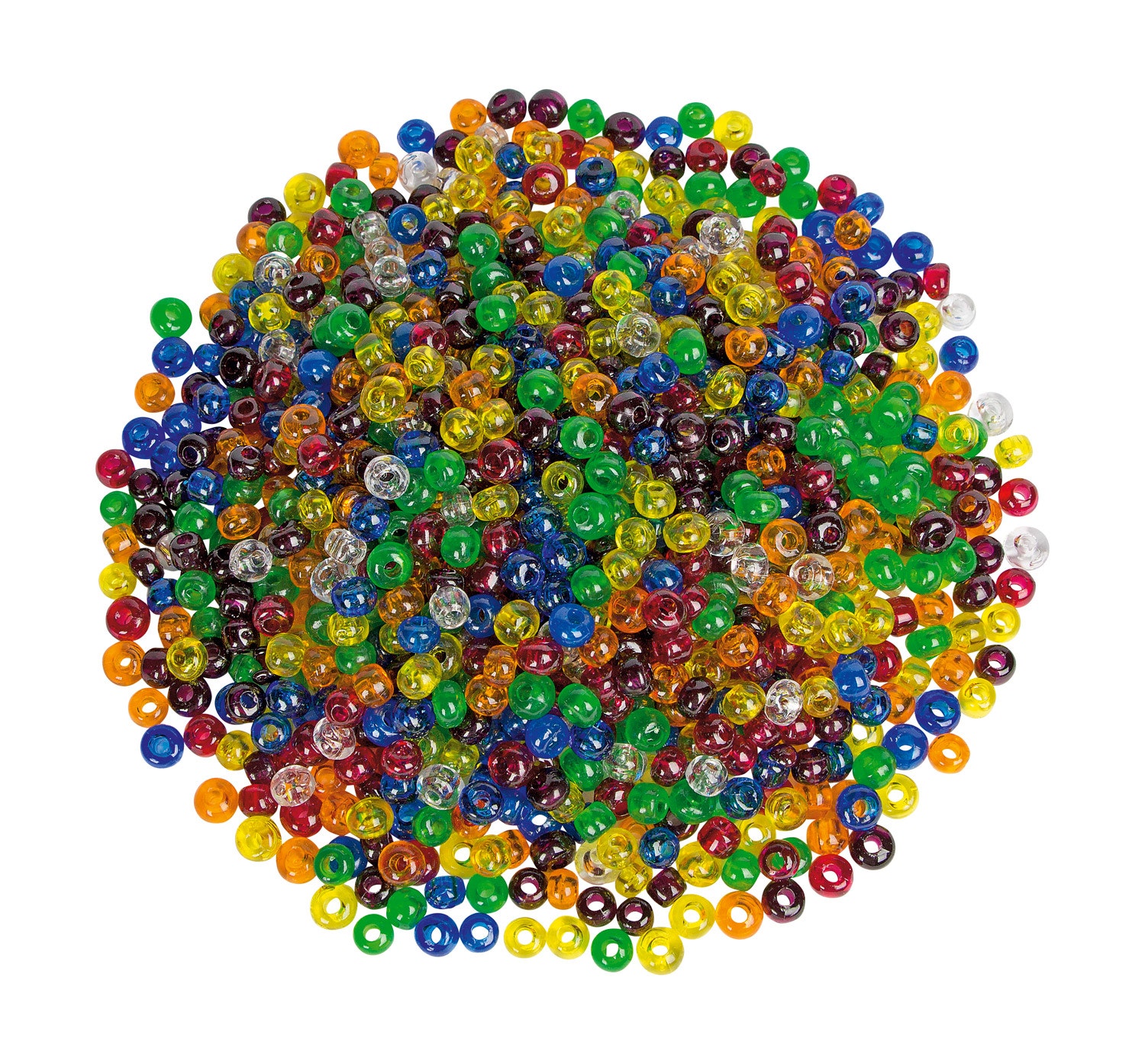 Transparante rijgkralen | Ø 1 cm (1000 stuks)