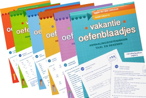 Vakantie oefenblaadjes