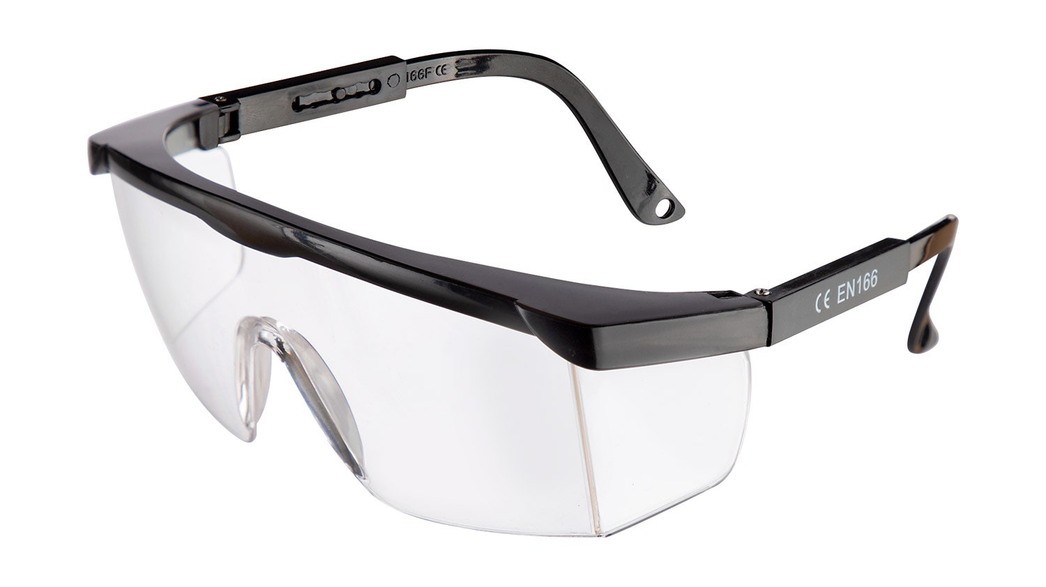 Veiligheidsbril met uitschuifbare pootjes