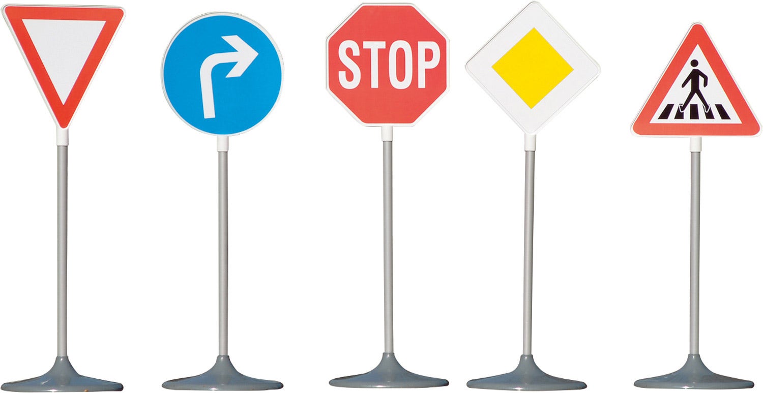 Verkeersbordenset 1 | 70 cm | 5-delig