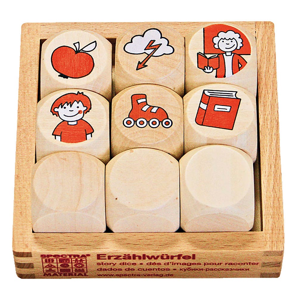 Verteldobbelstenen (hout)