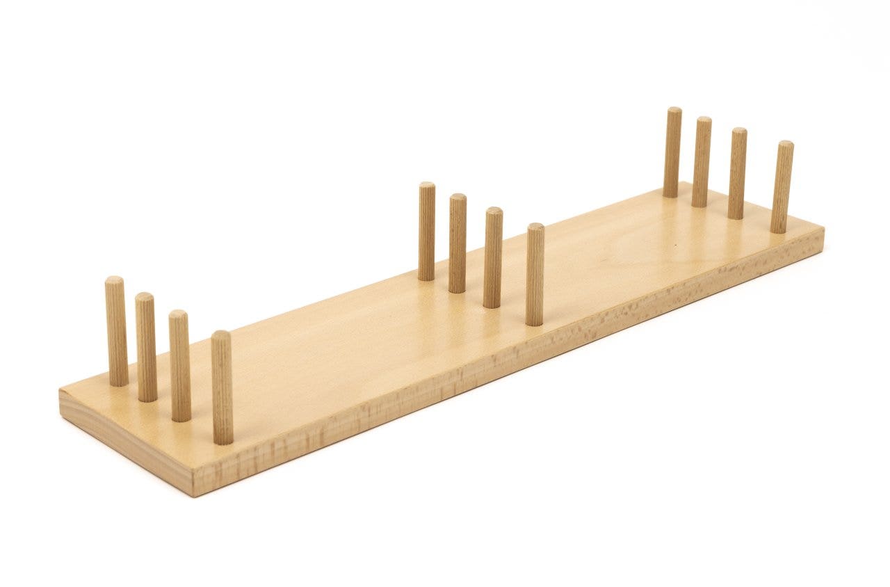 Papieren strokenhouder | 3 rijen | 50 x 12 x 8 cm