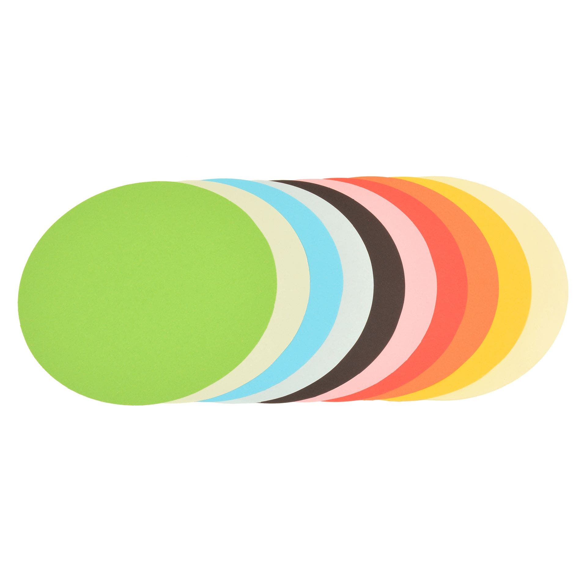 Vouwpapier | 10 kleuren | 500 vellen | Rond 12 cm