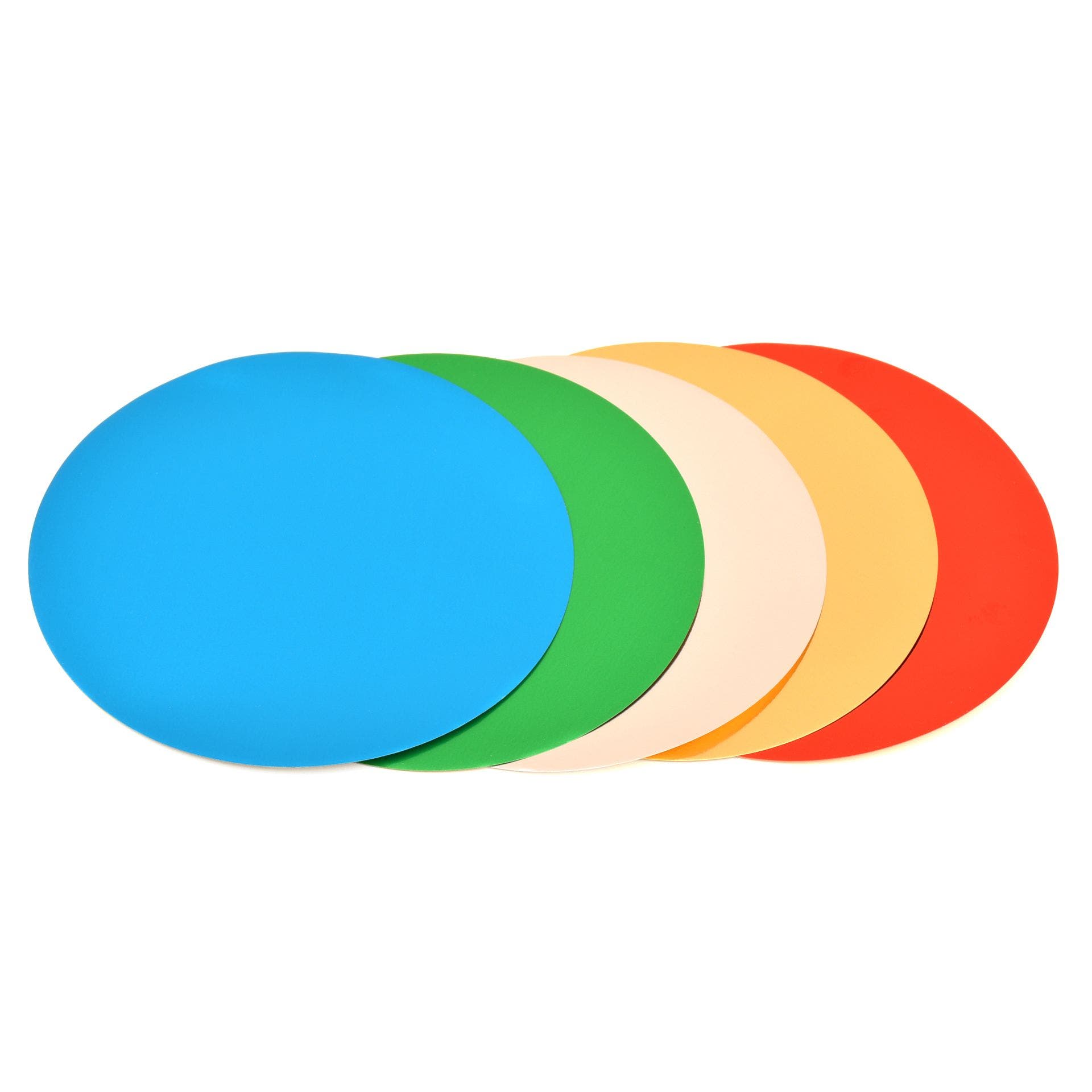 Glanzend vouwpapier metallic | 5 kleuren | 50 vellen | Rond 12 cm