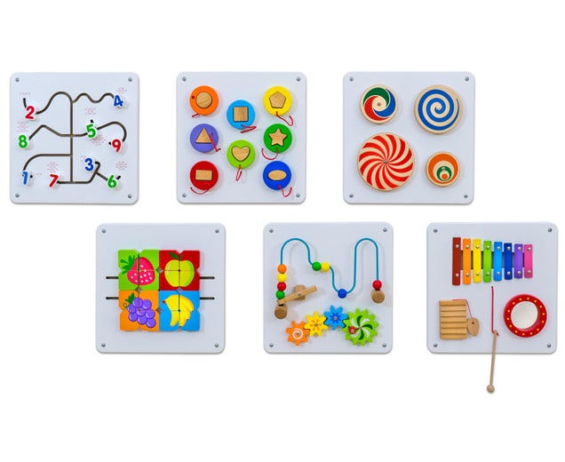 Set van 6 Wandspeelborden