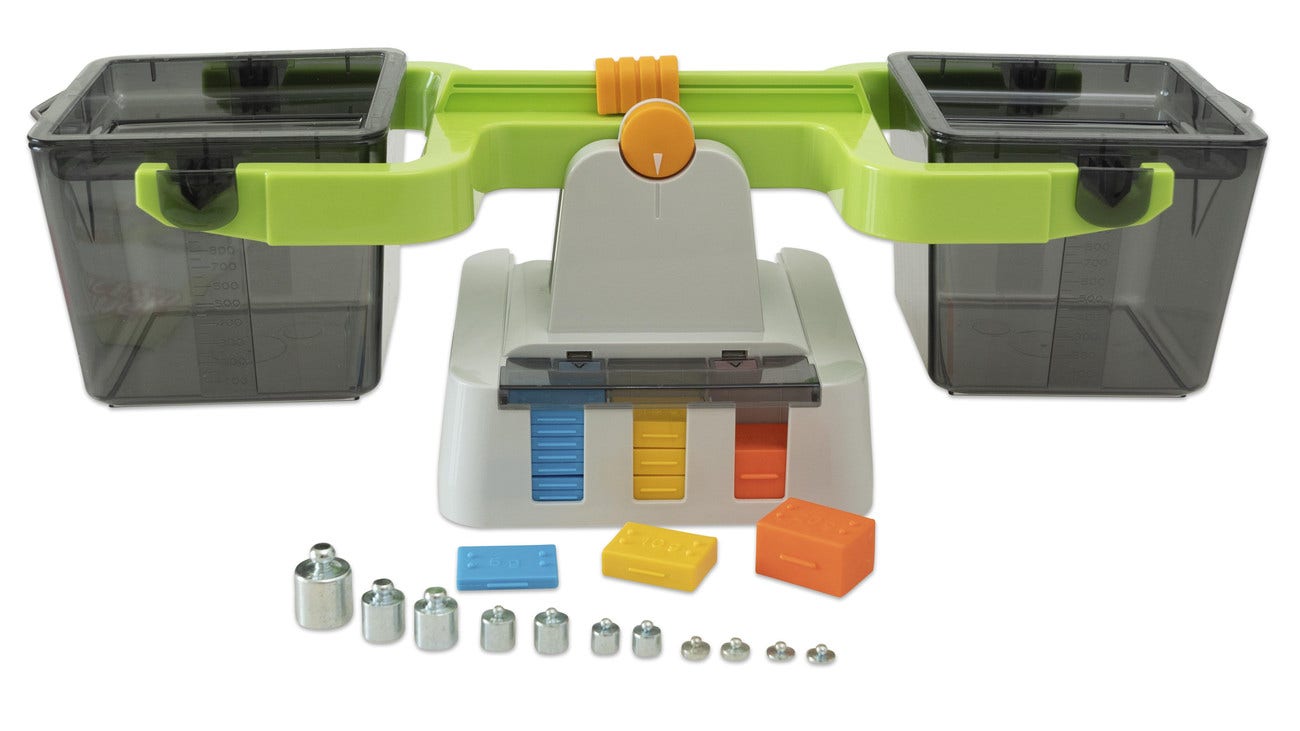 Weegschaal XL incl. gewichten (groen)