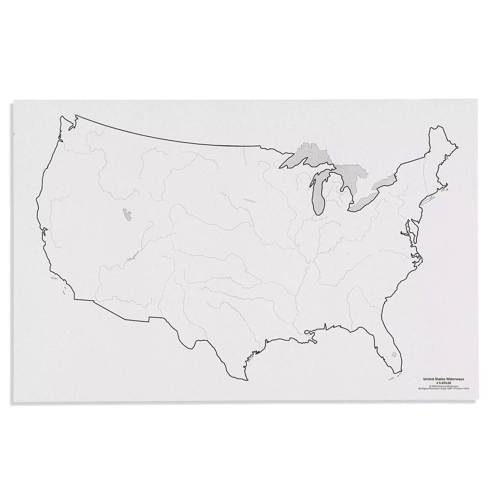 Werkbladen Verenigde Staten rivieren