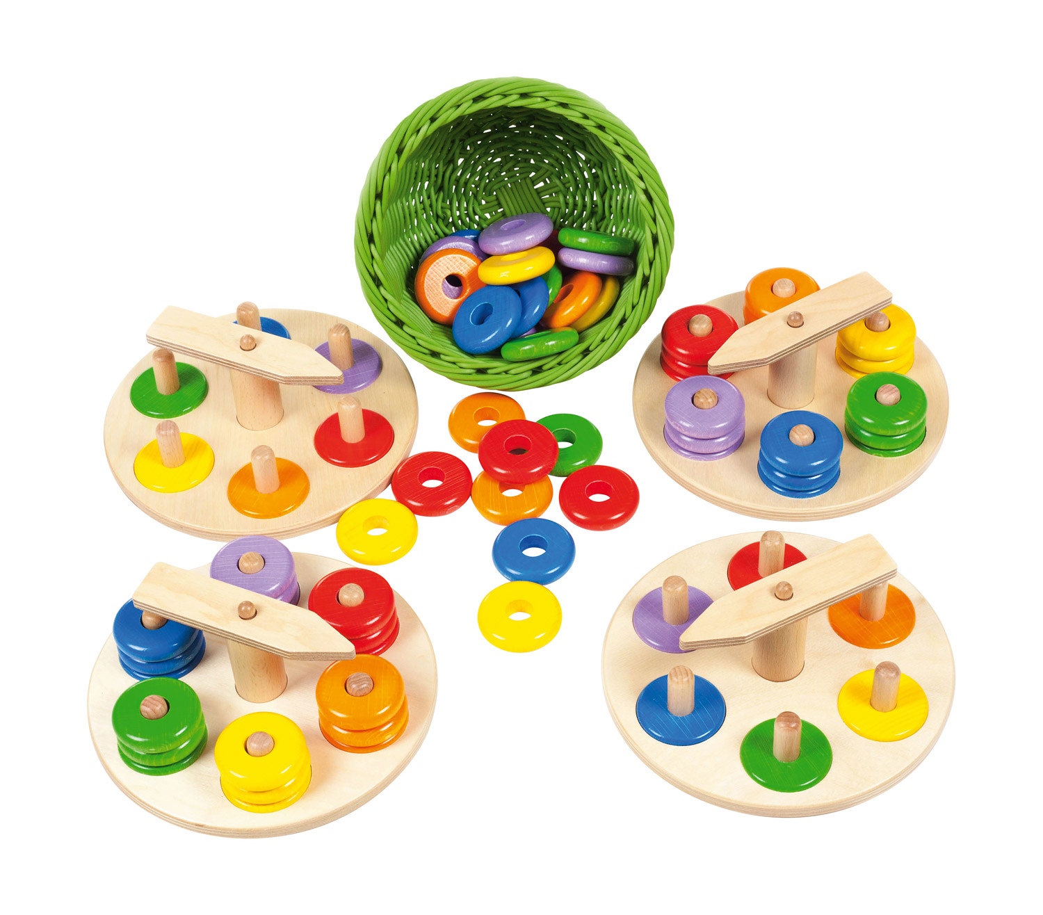 Wijzer sorteer- en steekspel | 17-delig