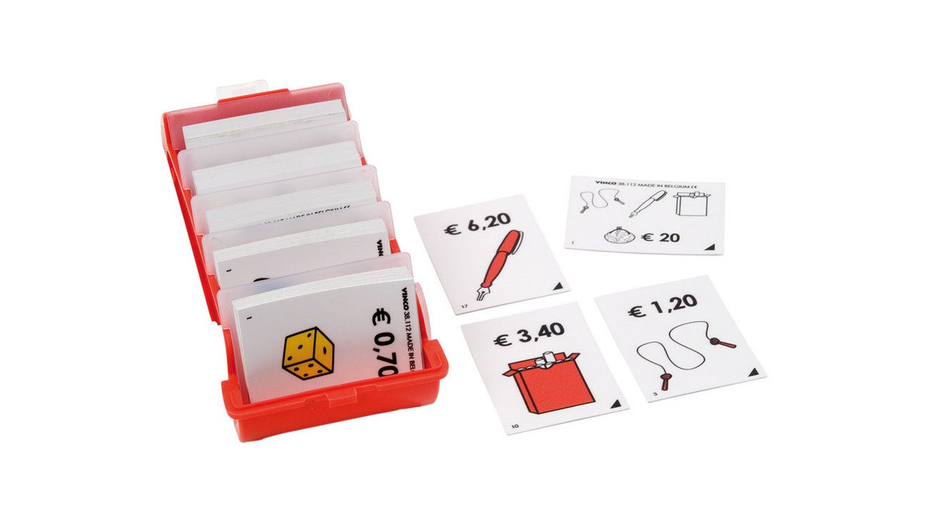 Winkelafrekenset voor gevorderden (bedragen met decimalen)