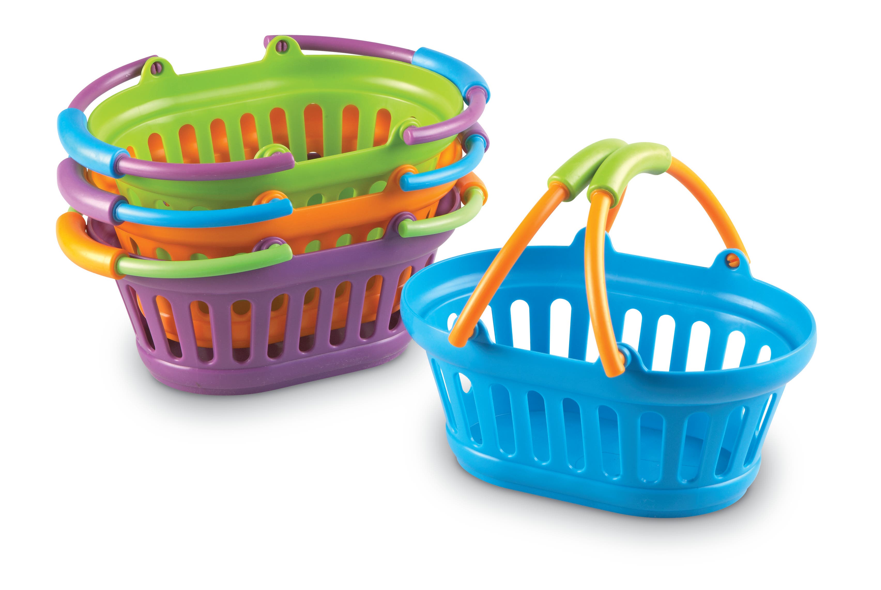 Winkelmandjes gekleurd | 4 delig