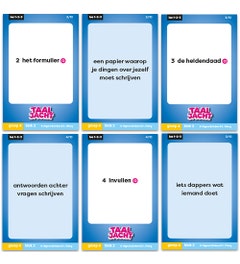 Taaljacht - Groep 6 - Taal - Set Woordkaarten - Blok 1-8