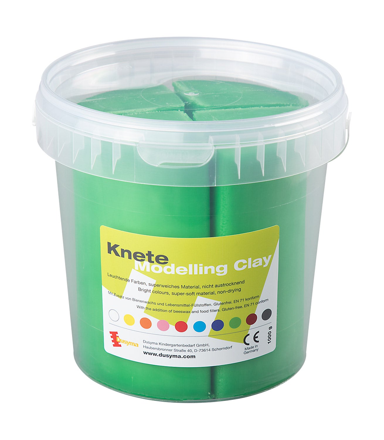 Zachtblijvende klei | 1 kg | Groen