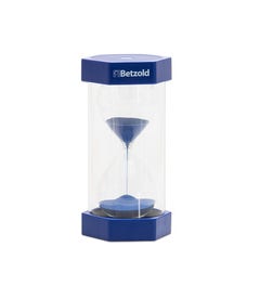 Zandloper - 5 minuten blauw - groot