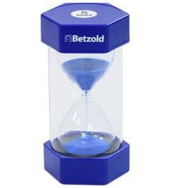 Zandloper 5 minuten blauw