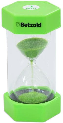 Zandloper 1 minuut groen - klein