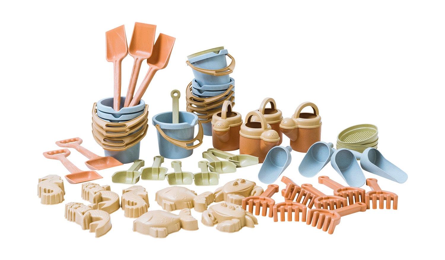 Zandspeelset | Bioplastic | 50-delig